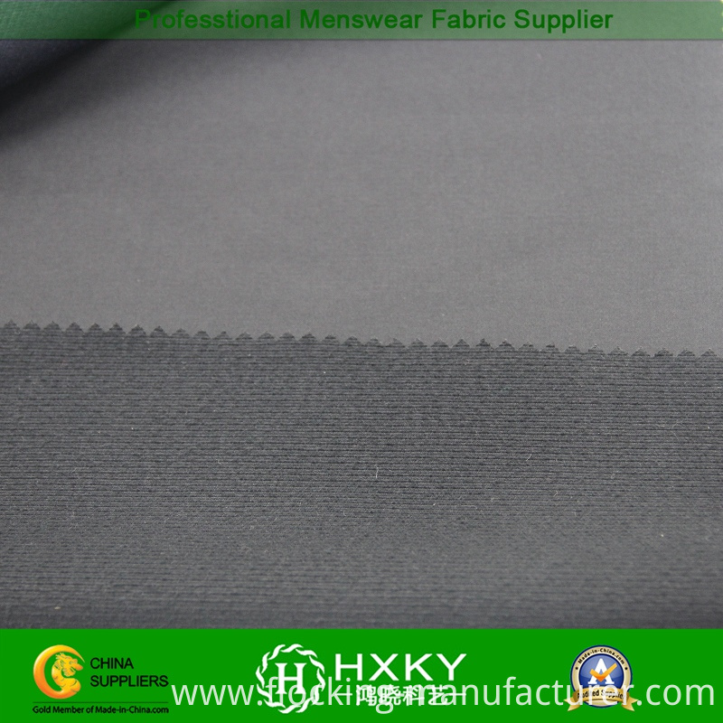 Brushed Plain Dyed Stretch Polyester Fabric for Windbreaker or Jacket